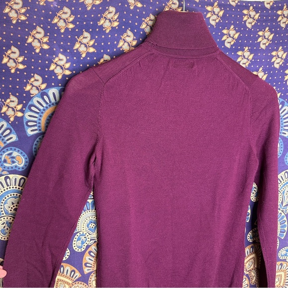 100% Merino Wool maroon turtleneck - Picture 9 of 10